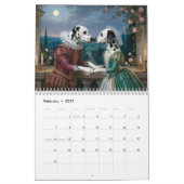 Dalmatian Calendar カレンダー (2月 2027)