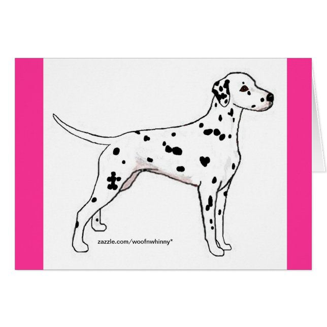 Dalmatian Cards：ブラックスポッティング (正面横)