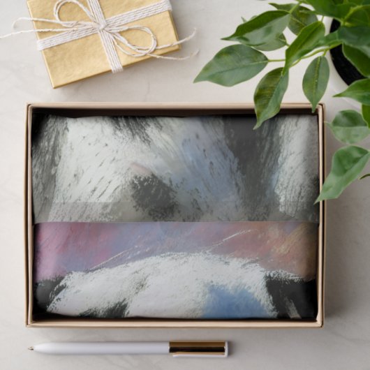 Dalmatian Chalk Pastel Dog Black White Decoupage  薄葉紙 (ギフト)