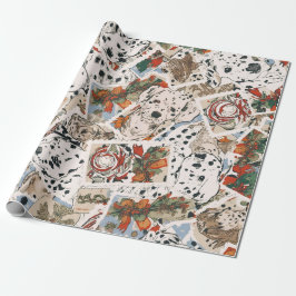 Dalmatian christmas ラッピングペーパー