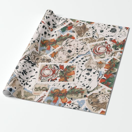 Dalmatian christmas ラッピングペーパー (アンロールド)