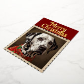 Dalmatian christmas 箔シーズンカード (回転した状態)