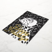 Dalmatian christmas 箔シーズンカード (回転した状態)