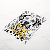 Dalmatian christmas 箔シーズンカード (回転した状態)