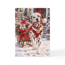 Dalmatian Christmas Card Holiday Card