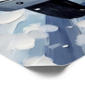 Dalmatian Christmas Red Truck Holiday ポスター (コーナー)