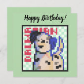 Dalmatian, dalmatiër, Pixel Art, pixelart シーズンカード (正面/裏面)