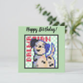 Dalmatian, dalmatiër, Pixel Art, pixelart シーズンカード (スタンド正面)