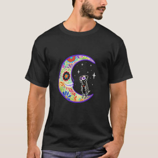 Dalmatian Dia De Los Muertos Skeleton Tシャツ