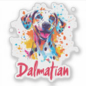 Dalmatian Dog シール (正面)