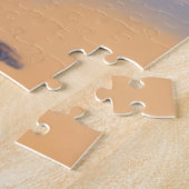 Dalmatian Dog Beach Watercolor Pet Painting ジグソーパズル (側面)