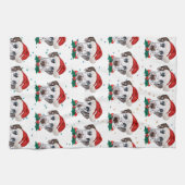 Dalmatian Dog Breed Christmas キッチンタオル (横)