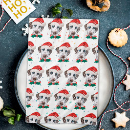 Dalmatian Dog Breed Christmas キッチンタオル