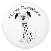 Dalmatian Dog Design セラミックノブ (正面)