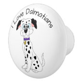 Dalmatian Dog Design セラミックノブ (右)