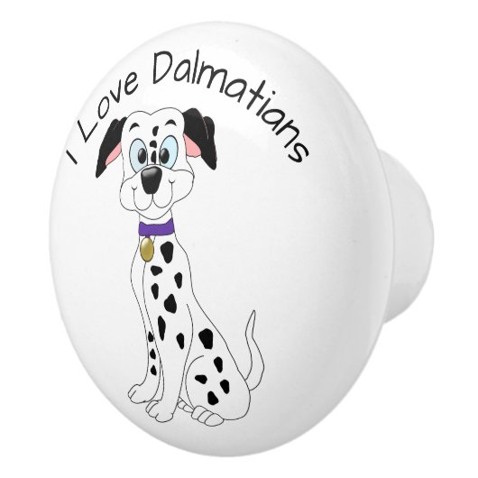 Dalmatian Dog Design セラミックノブ (右)