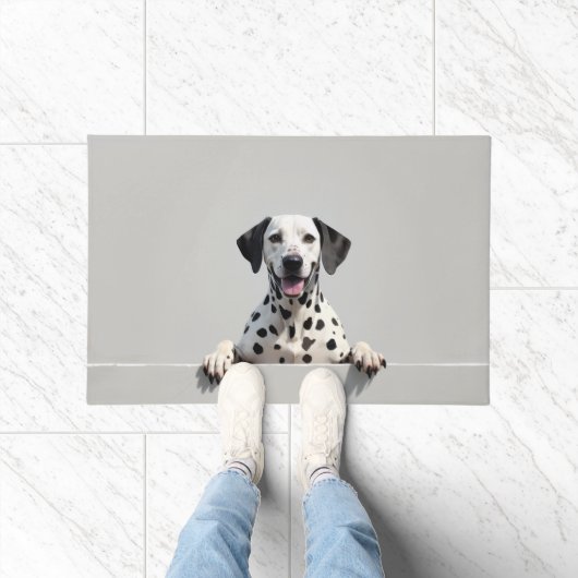 Dalmatian Dog Doormat Art ドアマット (室内)