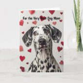 Dalmatian Dog Heart You Make My Tail Wag Card シーズンカード (正面)
