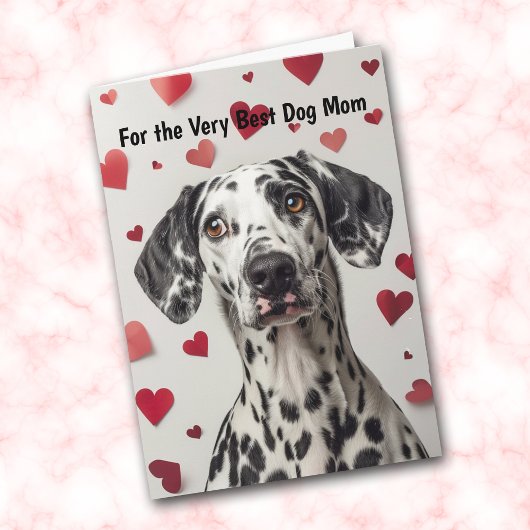 Dalmatian Dog Heart You Make My Tail Wag Card シーズンカード