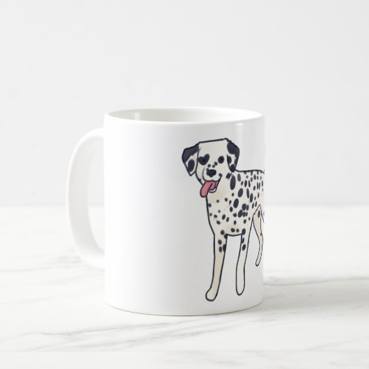 Dalmatian dog Magic コーヒーマグカップ (正面左)
