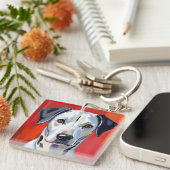 Dalmatian | Dog Painting Pet Watercolor キーホルダー (正面右)