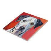 Dalmatian | Dog Painting Pet Watercolor タイル (側面)
