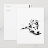 Dalmatian Dog Postcard – Hand Drawn ポストカード (正面/裏面)