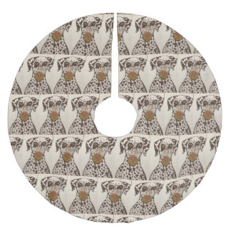 Dalmatian dog Tree Skirt ブラッシュドポリエステルツリースカート