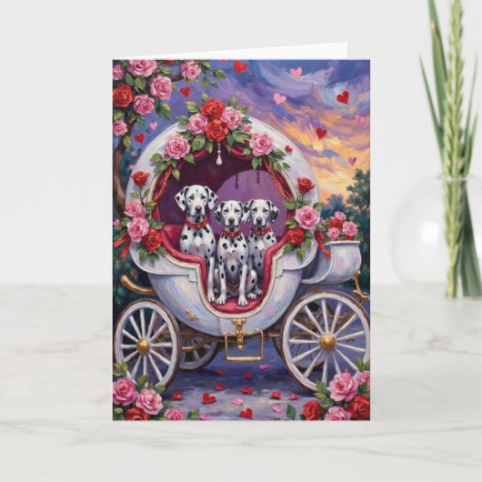 Dalmatian Dog Valentine's Day  カード (正面)