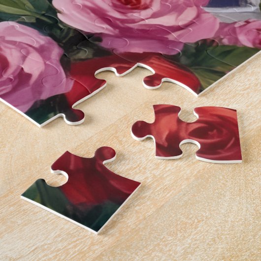 Dalmatian Dog Valentine's Day  ジグソーパズル (側面)