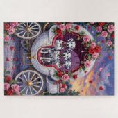 Dalmatian Dog Valentine's Day ジグソーパズル (横)