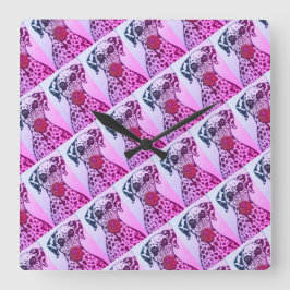 Dalmatian dog Wall Clock スクエア壁時計