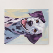 Dalmatian Dog Watercolor Painting ジグソーパズル (横)