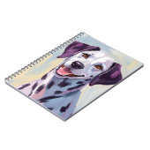 Dalmatian Dog Watercolor Painting ノートブック (左側)