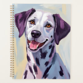 Dalmatian Dog Watercolor Painting プランナー手帳