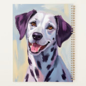 Dalmatian Dog Watercolor Painting プランナー手帳 (裏面)
