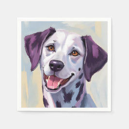 Dalmatian | Dog Watercolor Pet Painting スタンダードカクテルナプキン