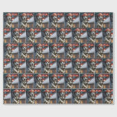 Dalmatian Dog With a Fire Hose ラッピングペーパー (フラット)