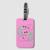 Dalmatian dogs Luggage Tag  ラゲッジタグ (正面縦)
