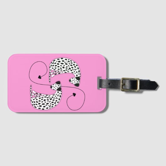 Dalmatian dogs Luggage Tag  ラゲッジタグ (正面横)