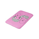 Dalmatian Dogs pink Bath Mat バスマット (アングル)