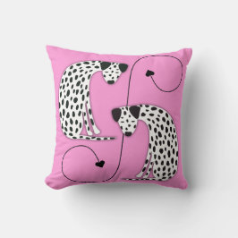 Dalmatian dogs Throw Pillow クッション