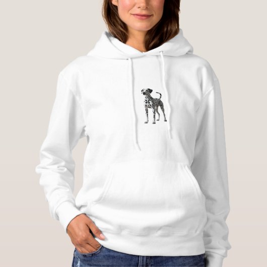 Dalmatian Elegant Hoodie パーカ (正面)