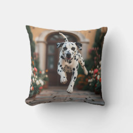 Dalmatian Elegant Throw Pillow クッション