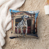 Dalmatian Elegant Throw Pillow クッション (ブランケット)