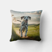 Dalmatian Elegant Throw Pillow クッション (裏面)