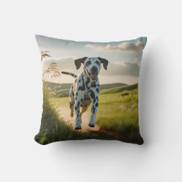Dalmatian Elegant Throw Pillow クッション