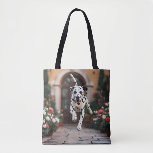 Dalmatian Elegant Tote Bag トートバッグ (正面)