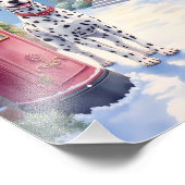 Dalmatian Festive Mailbox Christmas Art フォトプリント (角)