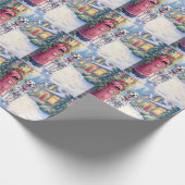 Dalmatian Festive Mailbox Christmas Art ラッピングペーパー (角)